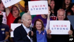President Joe Biden speaks during an event at Henry Maier Festival Park in Milwaukee, Sept. 5, 2022. Biden traveled to Wisconsin and Pennsylvania on Labor Day to kick off a nine-week sprint to the crucial midterm elections. 
