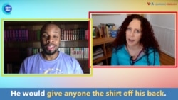 English in a Minute: Give Someone the Shirt Off Your Back