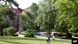 A wide view of Florida State University, in Tallahassee, Florida. Student graduation and investment in academics has boosted the school recently.