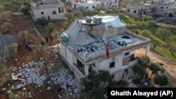 خانه که رهبر گروه داعش در جریان عملیات نظامی نیروهای امریکایی خود را منفجر کرد