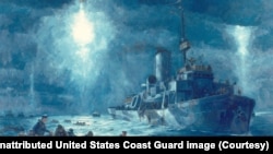 USCGC Escanaba giải cứu USAT Dorchester ngày 3 tháng Hai, 1943. (Hình: United States Coast Guard Historian's Office)
