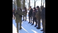 民兵组织在乌克兰培训平民志愿者