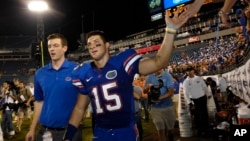 Tim Tebow was one of the well-known University of Florida football players in the first 10 years of the 2000s.