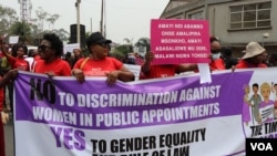 Women's rights supporters said it's time for the new administration of President Lazarus Chakwera's to start recognizing women. (Lameck Masina/VOA)