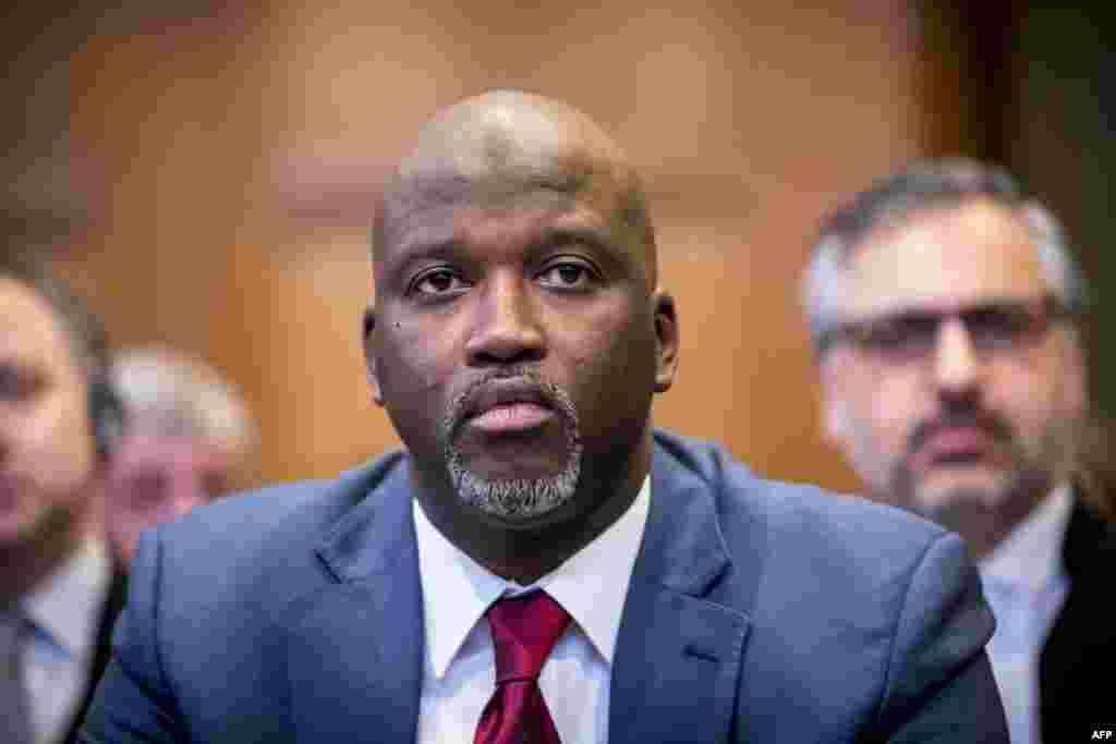 A handout photo released on December 10, 2019 by the International Court of Justice shows Gambian politician and lawyer Abubacarr Marie Tambadou a.k.a Ba Tambadou attending the start of a three-day hearing on the Rohingya genocide case before the UN Inter