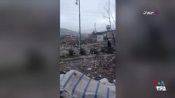 تخریب کامل ساختمان فرماندهی انتظامی مریوان در پی حملات هوایی آمریکا و اسرائیل
