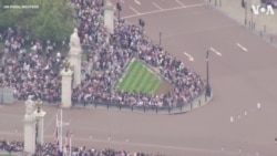 Aerials Show Crowds at Buckingham Palace as Charles Proclaimed King 