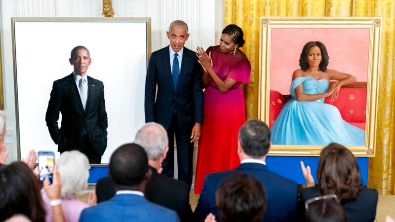 White House Portraits Are 'Testament of American Values,' Michelle Obama Says 