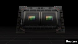The Nvidia's new Grace CPU Superchip unveiled at the chipmaker's AI developer conference is seen in this undated handout image obtained by Reuters. (Nvidia/Handout via REUTERS) 