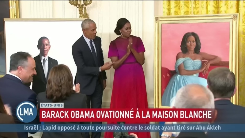 Présentation des portraits officiels de Barack et Michelle Obama