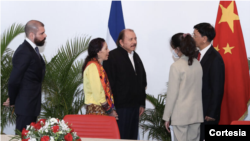 Nicaragua reconoció a China como "único gobierno legítimo" en diciembre de 2021, tras romper lazos con Taiwán. Foto tomada de medios oficiales