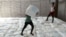  Laborers offload bags of grains as part of relief food that was sent from Ukraine at the World Food Program (WFP) warehouse in Adama town, Ethiopia, September 8, 2022. 