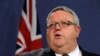 FILE - Gerry Brownlee, then New Zealand's foreign minister, speaks during a press conference in Sydney, Australia, May 4, 2017. 