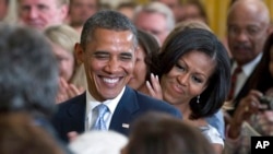 Барак Обама и Мишель Обама