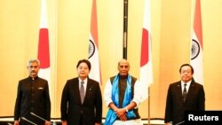 印度與日本2022年9月8日在東京舉行外長防長“2加2”會議。（路透社）
