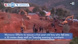 VOA60 Africa - Rescue of Boy Continues a Third Day in Morocco
