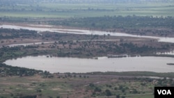 Area view of some flooded areas in Chikwawa district. (Lameck Masina/VOA)