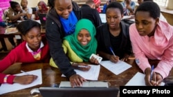 FILE - Students participate in a technology class in Nairobi, Kenya.