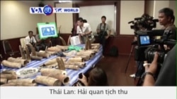 Hải quan Thái tịch thu 315 kg ngà voi châu Phi nhập lậu (VOA60)