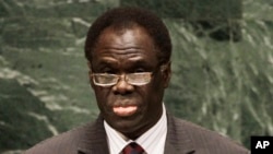 Michel Kafando, président de la transition au Burkina Faso a officiellement pris le baton de commandement vendredi 21 novembre 2014. 