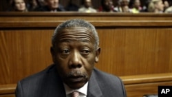 South Africa's former police chief and ex-president of Interpol Jackie Selebi looks on during a hearing at the High Court of Johannesburg, on 3 Aug 2010
