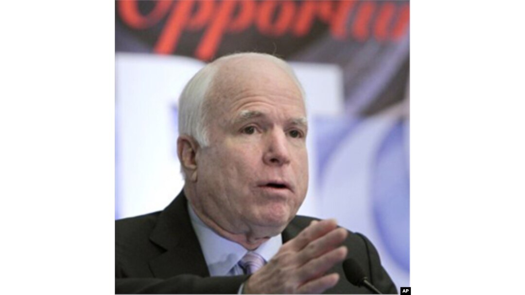 2008-yilgi prezidentlik saylovida Obamaga imkoniyatni boy bergan respublikachi senator Jon MakKeyn.