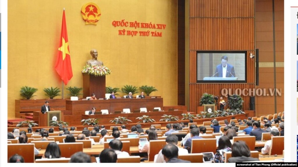Một phiên họp quốc hội Việt Nam. Hình minh họa.
