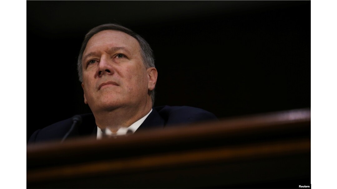 Mike Pompeo testifies before a Senate Intelligence hearing on his nomination of to be become director of the CIA in Washington, Jan. 12, 2017.