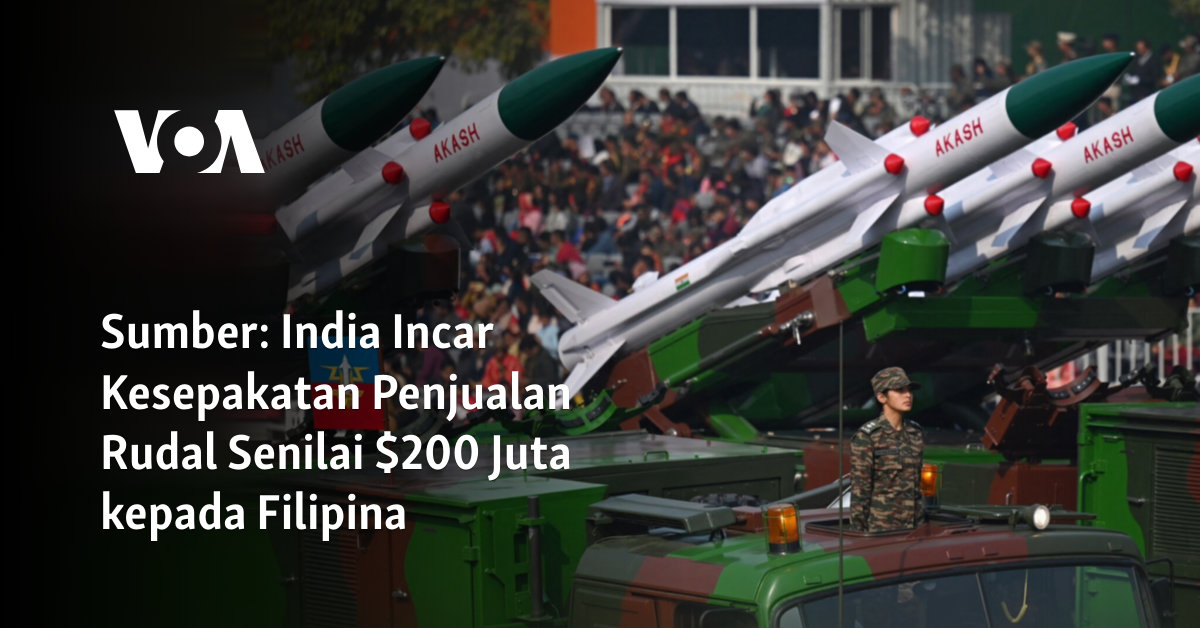 India Incar Kesepakatan Penjualan Rudal Senilai 0 Juta kepada Filipina