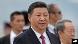中国国家主席习近平在香港机场讲话