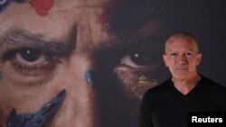 Actor Antonio Banderas poses during a photocall to promote his latest television series "Genius: Picasso" in Madrid, Spain, March 21, 2018.
