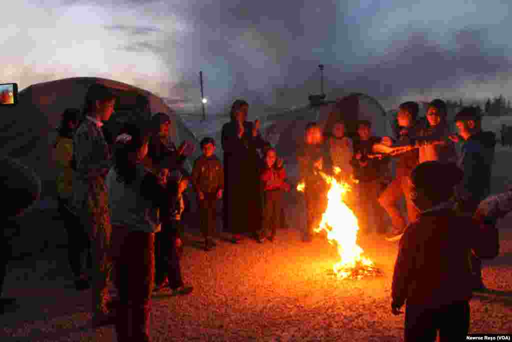 Newroza Penaberên Efrînê li Şehba