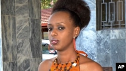 Women's rights activist Diane Shima Rwigara, 35, is photographed at her home in Kigali, Rwanda, May 14, 2017. Rwigara was one of three presidential candidates disqualified July 7, 2017. 