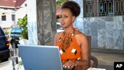 Women's rights activist Diane Shima Rwigara, 35, is photographed at her home in Kigali, Rwanda, May 14, 2017. Rwigara was one of three presidential candidates disqualified July 7, 2017. 