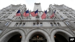 FILE - The Trump International Hotel at 1100 Pennsylvania Ave. NW, in Washington, Dec. 21, 2016.