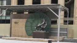 Bakıda qarlı-çovğunlu hava