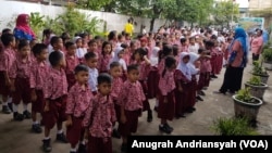 Para siswa Sekolah Dasar Negeri di Indonesia (foto: ilustrasi). 
