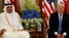 رئیس جمهوری آمریکا با امیر قطر در کاخ سفید دیدار و گفتگو کرد