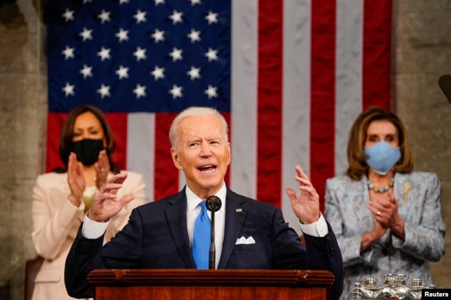 U.S. President Joe Biden's first address to a joint session of Congress