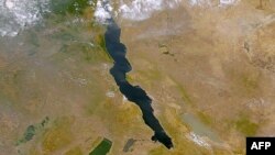 FILE - A NASA satellite file image shows Lake Tanganyika in East Africa. 