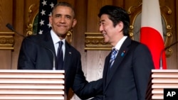Tổng thống Obama trấn an Nhật Bản rằng Mỹ sẽ thực thi cam kết bảo vệ Nhật nếu Trung Quốc chiếm một nhóm đảo đang tranh chấp.