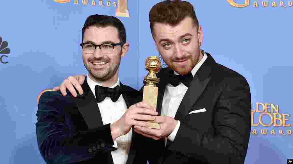 Jimmy Napes(ጸጋማይ) ን Sam Smith (የማናይ) ተሸለምቲ መበል 73 ጎልደን ግሎፕ ብመቦቆላዊ ሙዚቃ