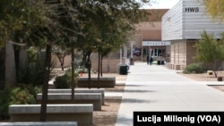 Part of the campus of Mesa Community College in Mesa, Arizona.