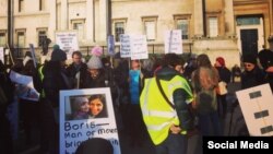 مادران لندنی در حمایت از نازنین زاغری راهپیمایی می کنند 