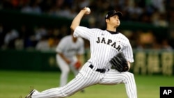 โชเฮ โอห์ตานิ นักกีฬาเบสบอลชาวญี่ปุ่นของทีม Los Angeles Dodgers