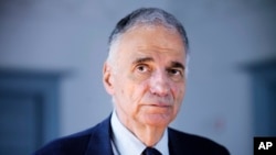 FILE - Former independent presidential candidate Ralph Nader poses in Washington, Aug. 20, 2009.