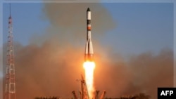 Запуск російського космічного корабля з космодрому Байконур