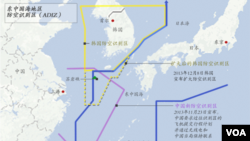 东中国海地区防空识别区： 韩国扩大后的防空识别区