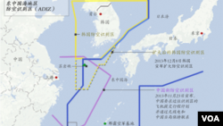 东中国海地区防空识别区： 韩国扩大后的防空识别区