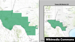 Map: The Texas 23rd congressional district.